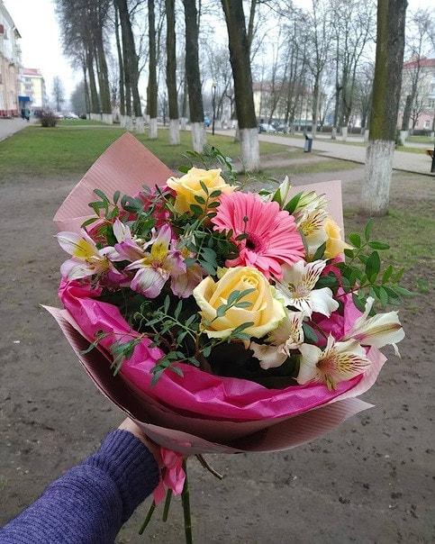 Подписка на цветы. 4 букета еженедельно 180 руб/месяц. Полоцк - Новополоцк
