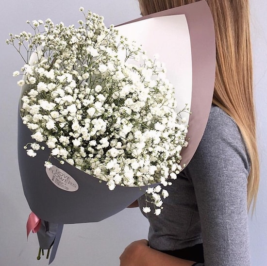 Букет "Гипсофила" - СЛИВКА 45 РУБ