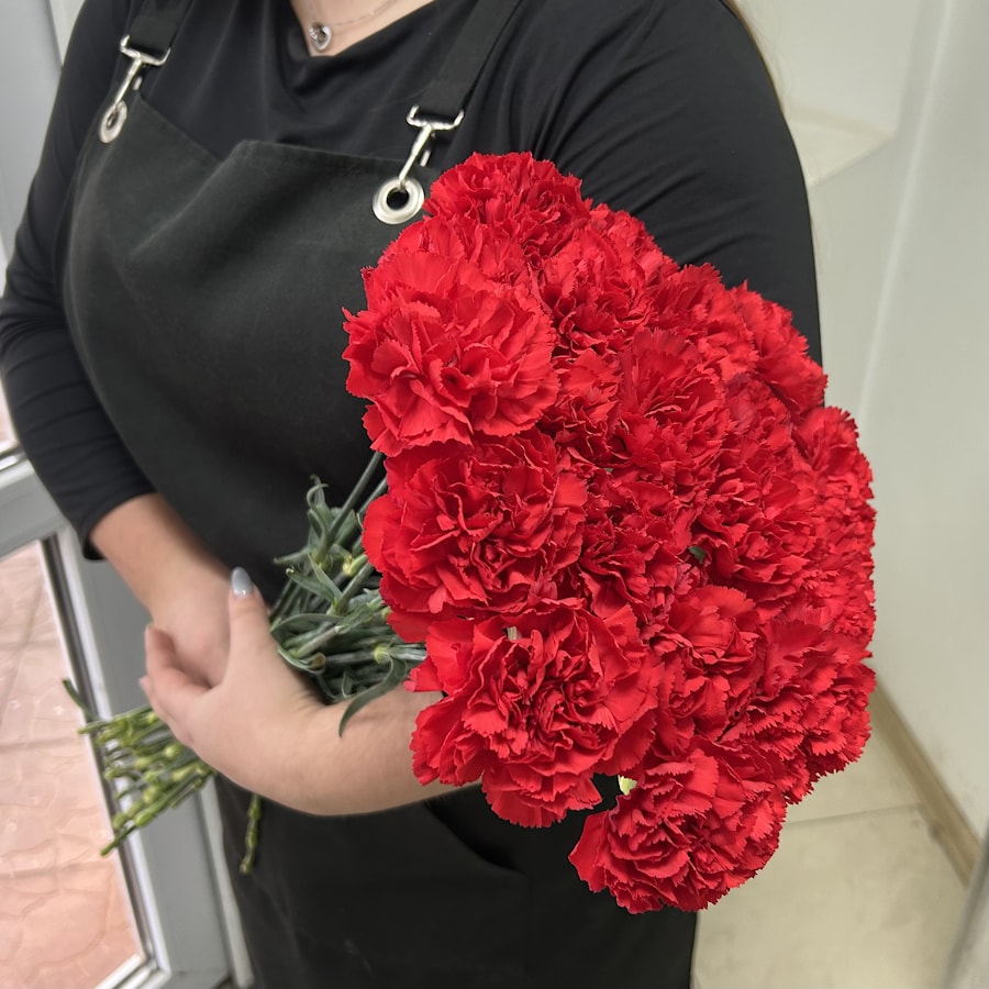 Ритуальный букет 20 гвоздик