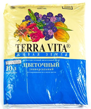 Грунт Terra vita для цветочных комнатных растений