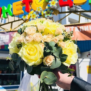 Свадебный букет невесты "Солнышко" купить в Полоцке, Новополоцке