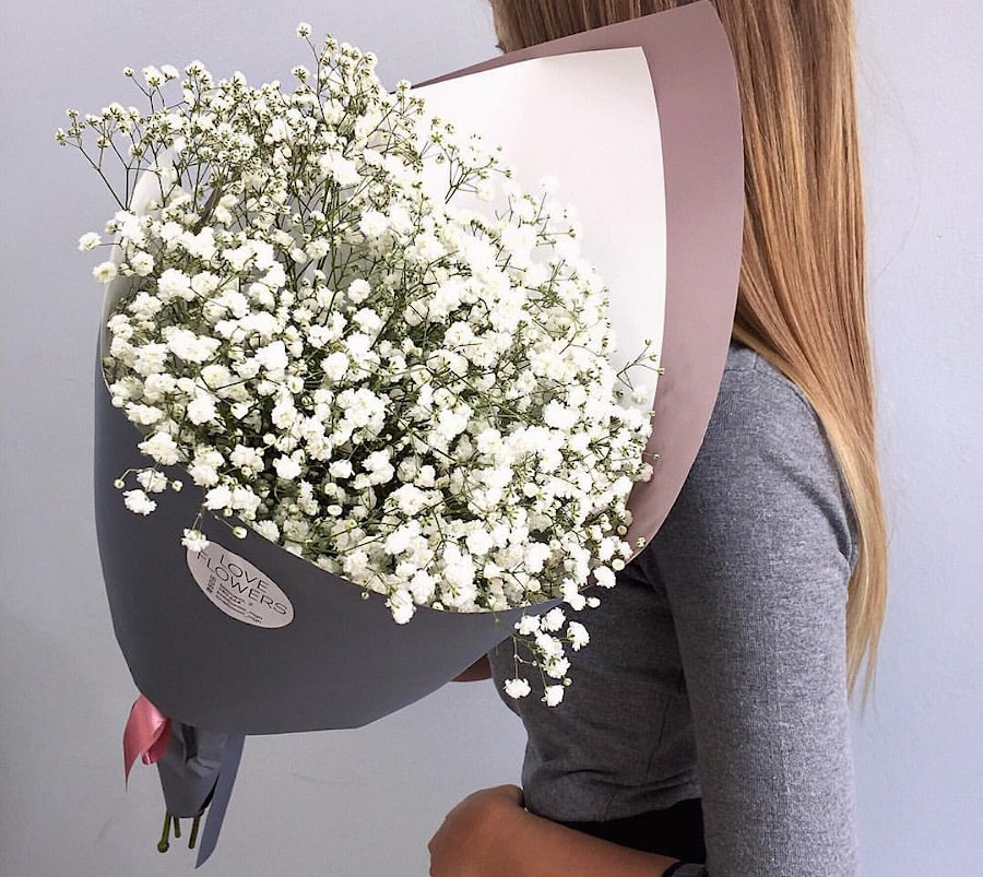 Букет "Гипсофила" с доставкой в Полоцке, Новополоцк