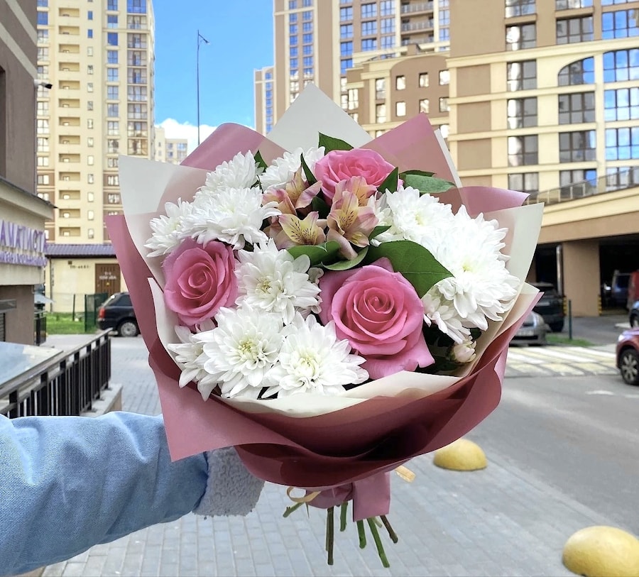 Букет №2 "Розовое небо"