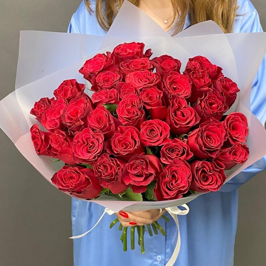 Хит! 35 красных роз Кения