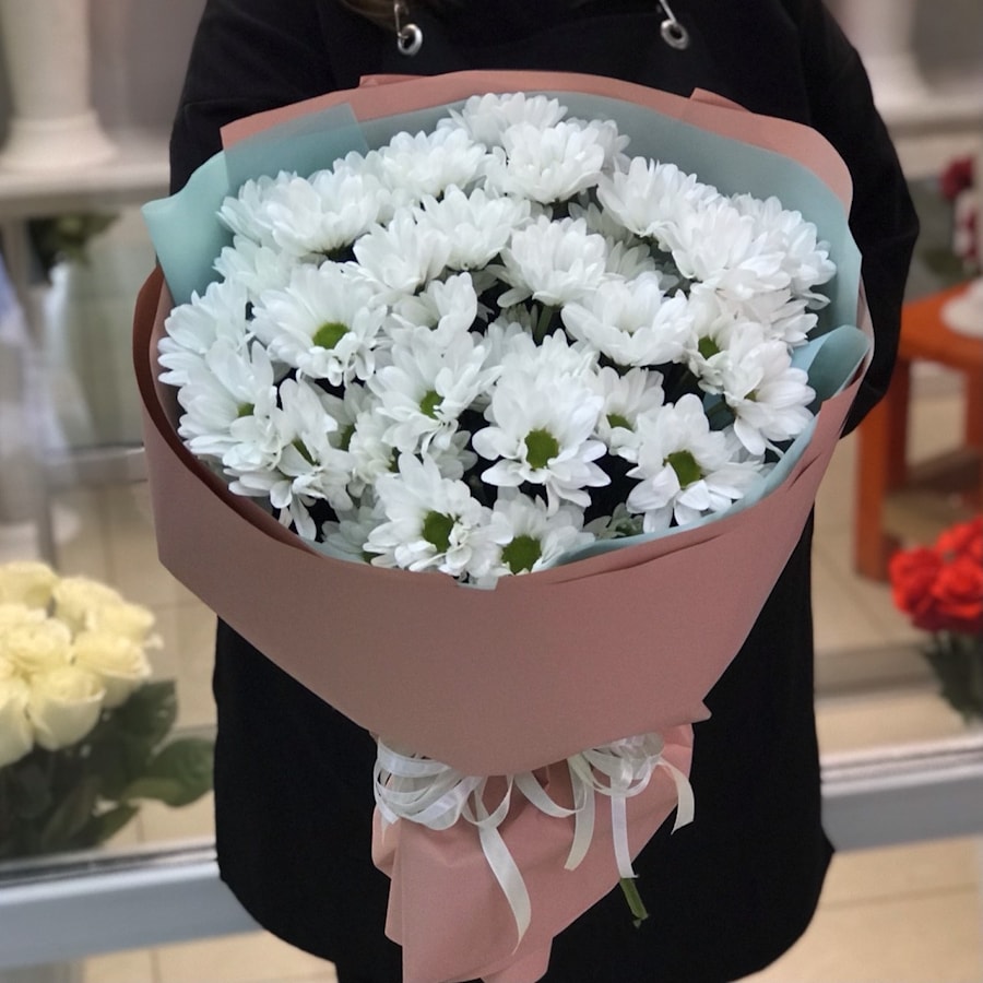 Букет 7.0 "Хризантема 7 Кофе"